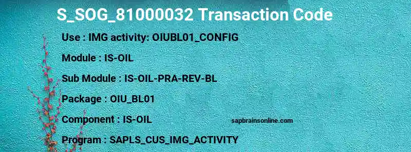 SAP S_SOG_81000032 transaction code