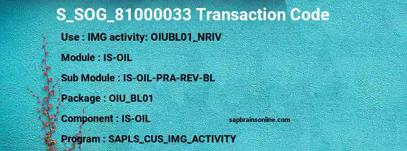 SAP S_SOG_81000033 transaction code