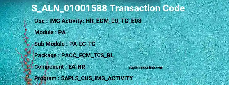 SAP S_ALN_01001588 transaction code