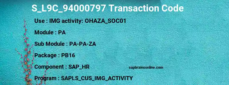 SAP S_L9C_94000797 transaction code