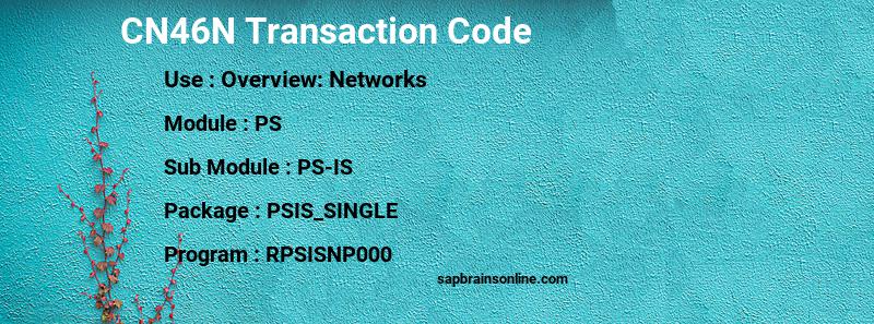 SAP CN46N transaction code