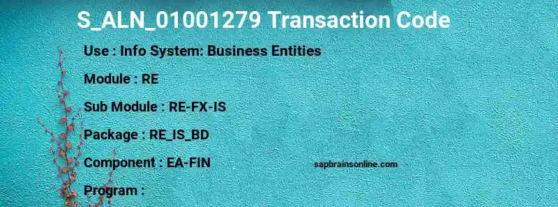 SAP S_ALN_01001279 transaction code