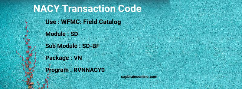 SAP NACY transaction code
