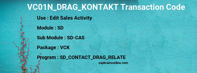 SAP VC01N_DRAG_KONTAKT transaction code