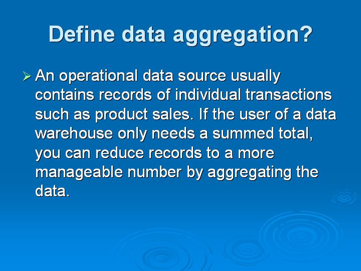 12_Define data aggregation