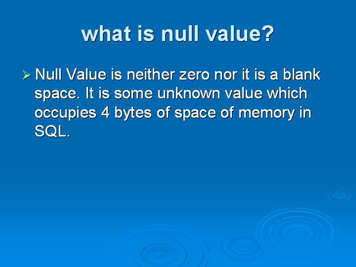 12_what is null value