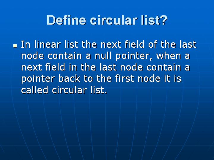 13_Define circular list