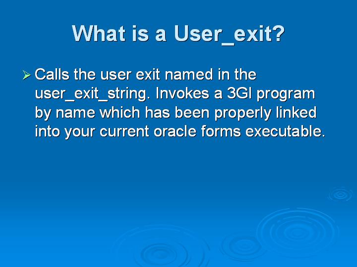 17_What is a User_exit