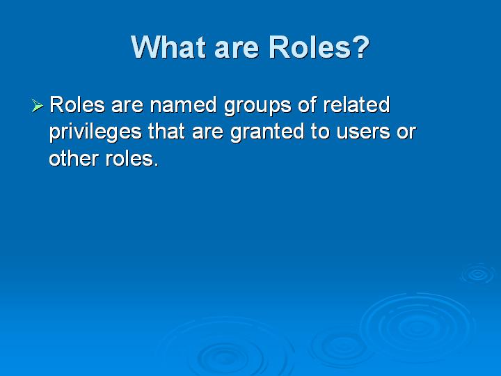 19_What are Roles