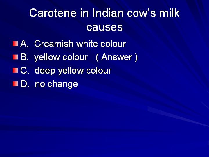 28_Carotene in Indian cow’s milk causes