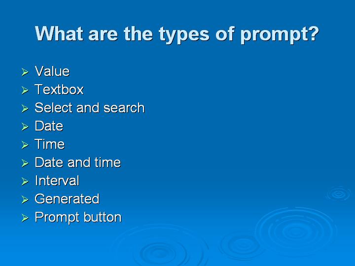 55_What are the types of prompt