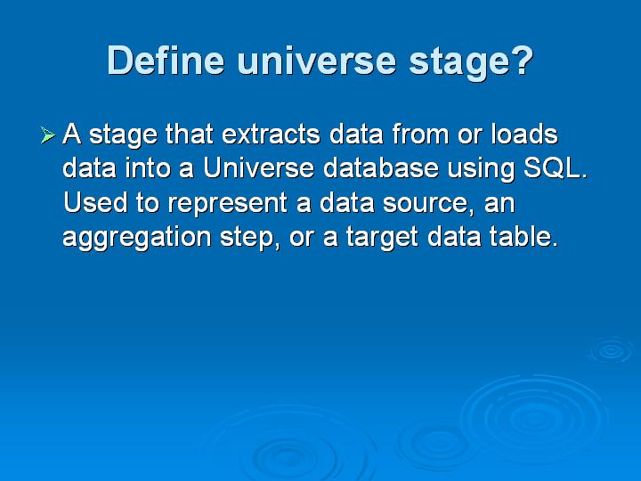 64_Define universe stage