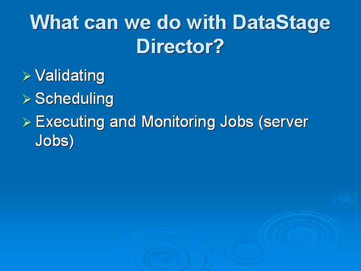 70_What can we do with DataStage Director