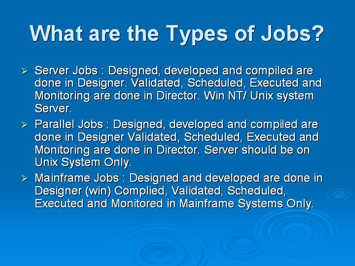 71_What are the Types of Jobs