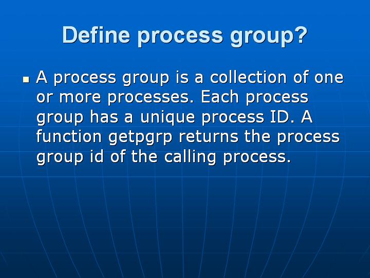 16_Define process group