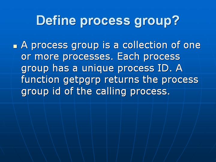 16_Define process group