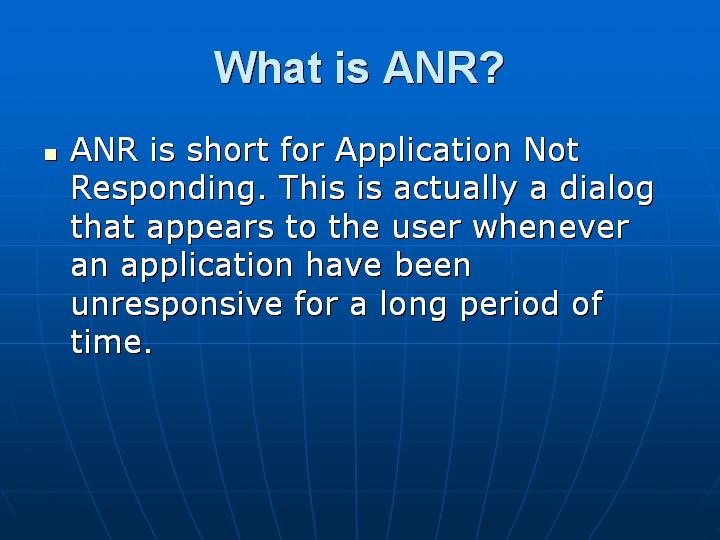 20_What is ANR