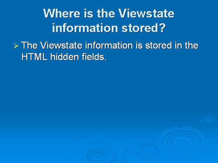 23_Where is the Viewstate information stored