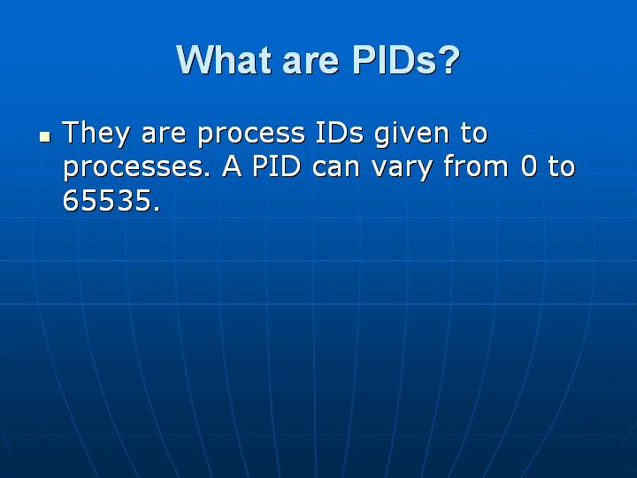 24_What are PIDs