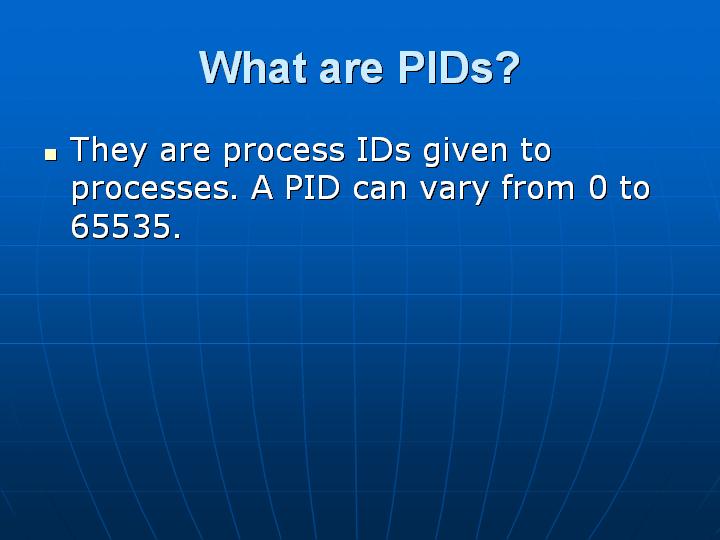 24_What are PIDs