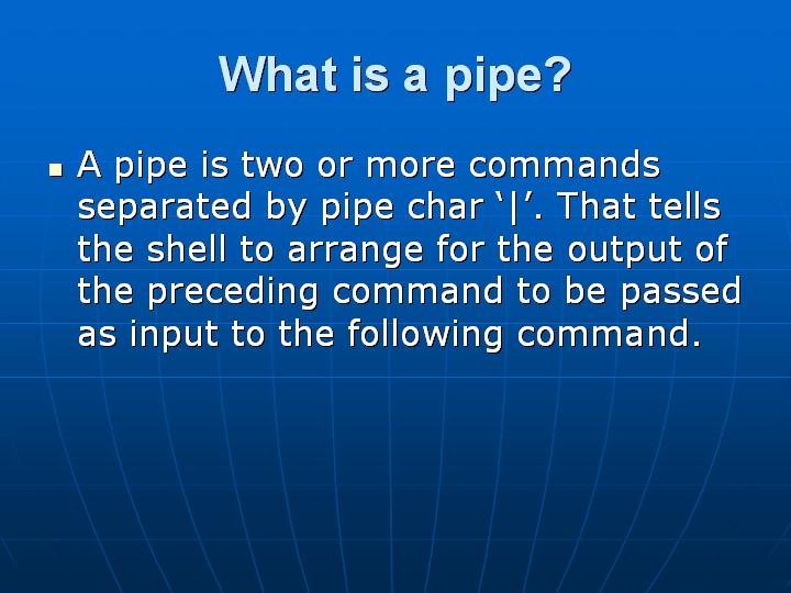 31_What is a pipe