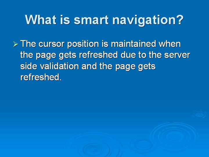 33_What is smart navigation