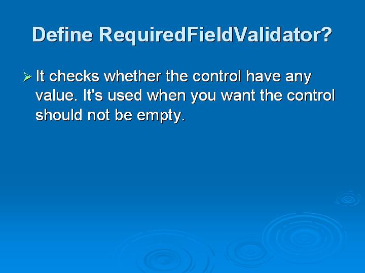 44_Define RequiredFieldValidator