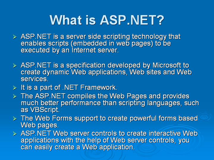 4_What is ASPNET