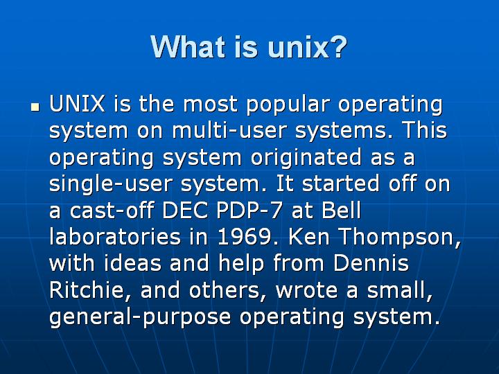 5_What is unix
