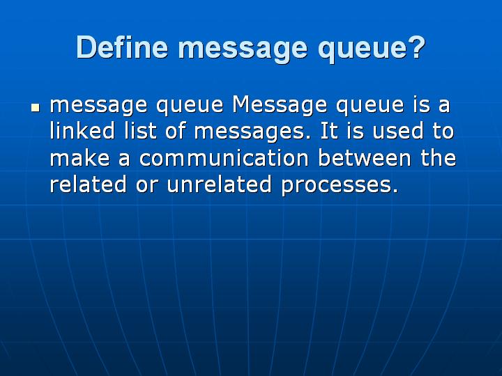 6_Define message queue