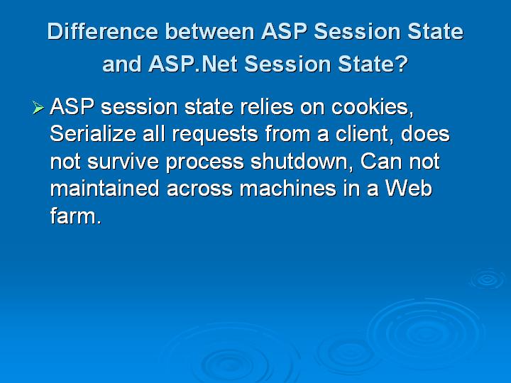 6_Difference between ASP Session State and ASPNet Session State