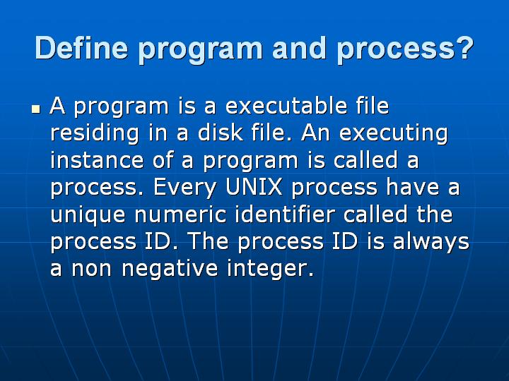 8_Define program and process