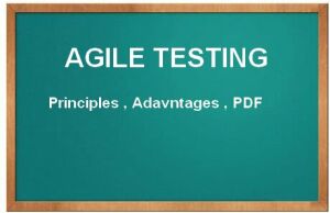 agile testing methodology principles tutorial