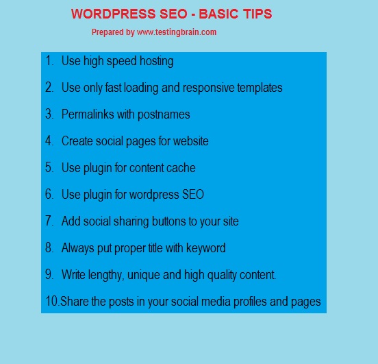 10 basic things to follow for better WordPress SEO , more visitors and revenue