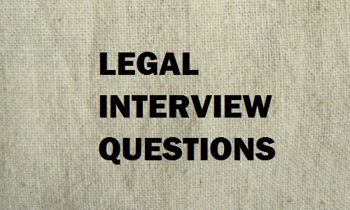 legal interview questions with answers